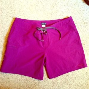Purple patagonia board shorts