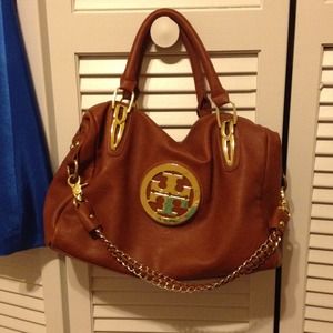 Brown designer inspired purse