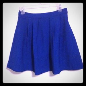Francesca's Collections royal blue A-line skirt