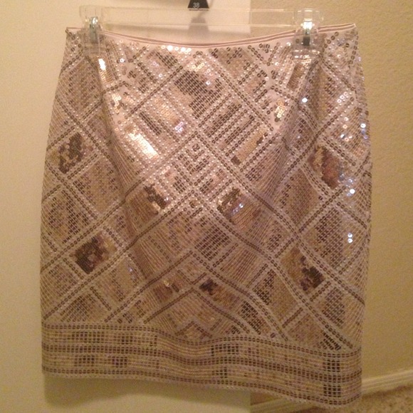 White House Black Market Sequin Skirt