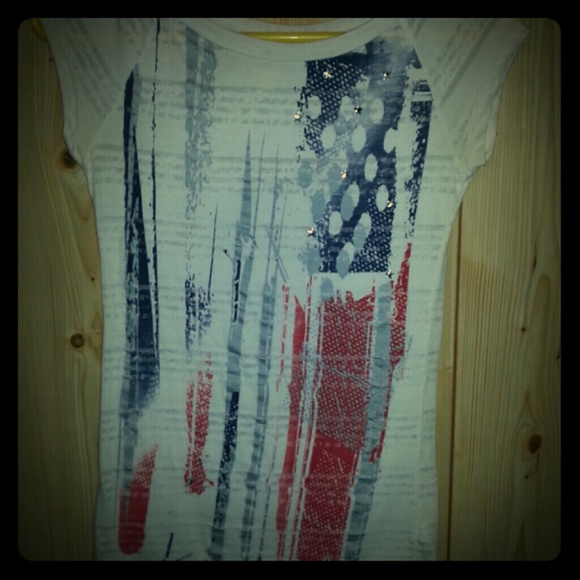 American flag tee