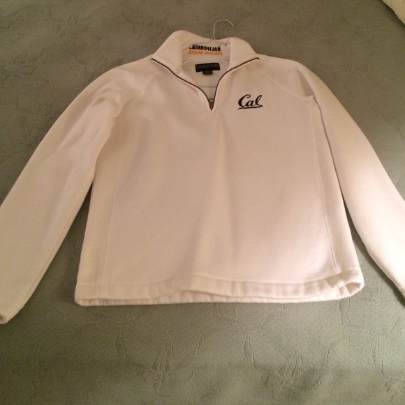 Cal Bear Zip-Up - White