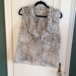 Banana republic ruffle tank