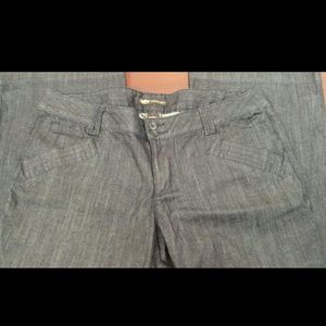 ON SALE! NWOT Dark wash, wide leg denim trousers