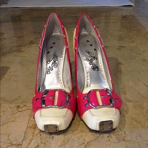 Pink and White heels