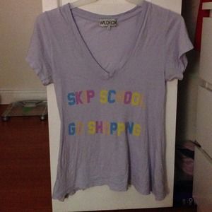 Wildfox skip school go shopping tee