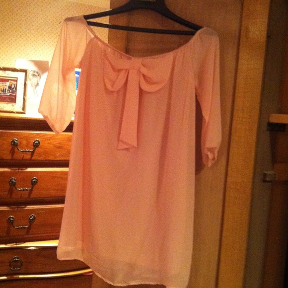 Peach shift dress - Picture 2 of 4