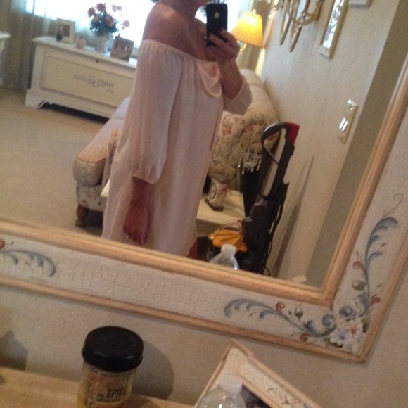 Peach shift dress - Picture 3 of 4