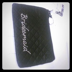 Rhinestone Mesh Bridesmaid Cosmetic Bags