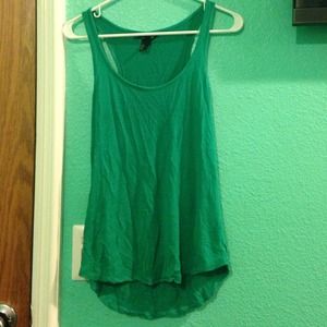 Green tank top