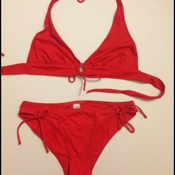 Red sexy swim suit