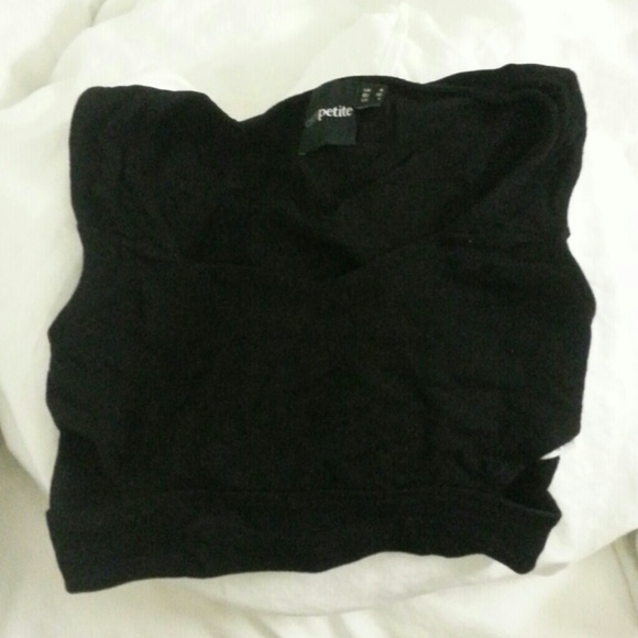 Cropped cutout ASOS top petite
