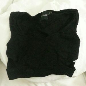 Cropped cutout ASOS top petite