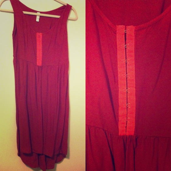 Red High-Low Dress