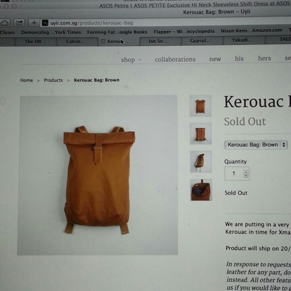 UYII kerouac bag