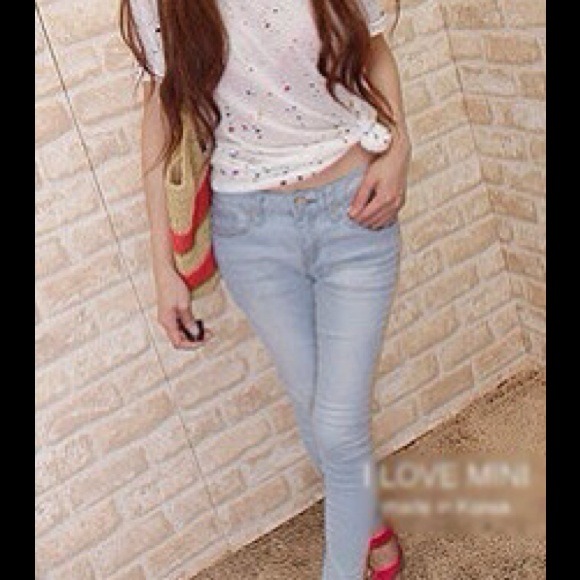 ❌SOLD❌Brand New Light Skinny Jeans - Picture 2 of 4