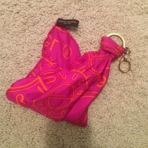 Henri Bendel handkerchief key fob