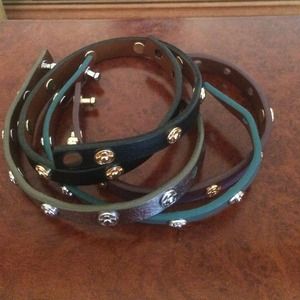 Stella & Dot leather wrap bracelets