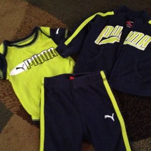 Bundle Puma baby 3piece suit and converse shoes