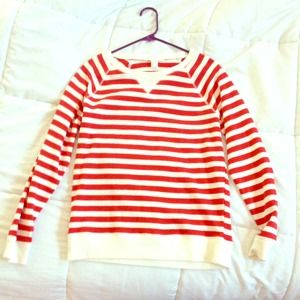 Red and white stripped sweater