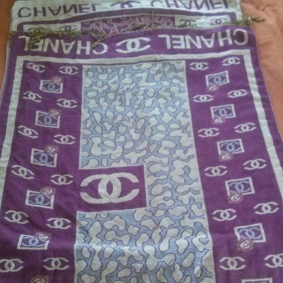 Beautiful long Length Chanel Scarf with Tassel