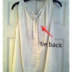 SOLD LOFT sleeveless tie-back blouse