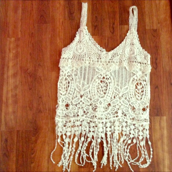 Boho crotchet tank