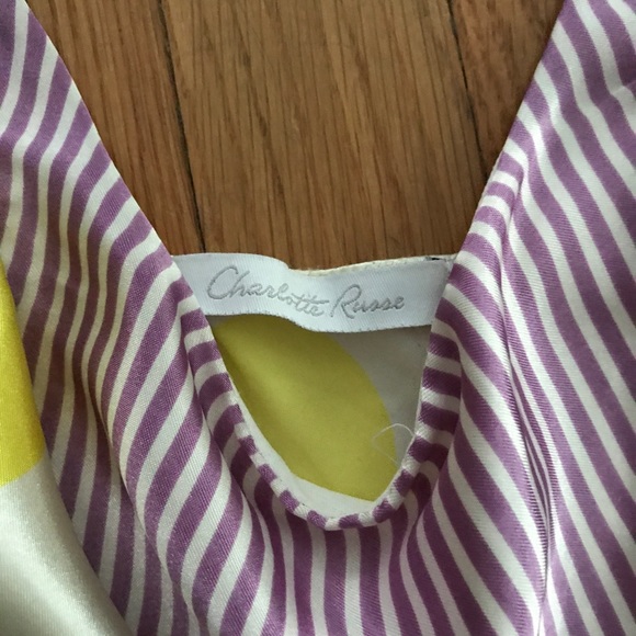 CHARLOTTE RUSSE MULTICOLOR POLKA DOT TANK TOP SZ S - Picture 2 of 3