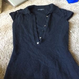 Cashmere short sleeve  sweater