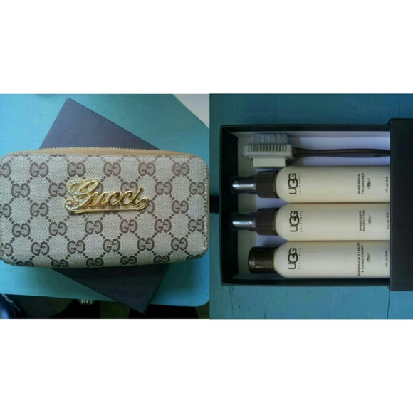 BUNDLED wallet and ugg care products