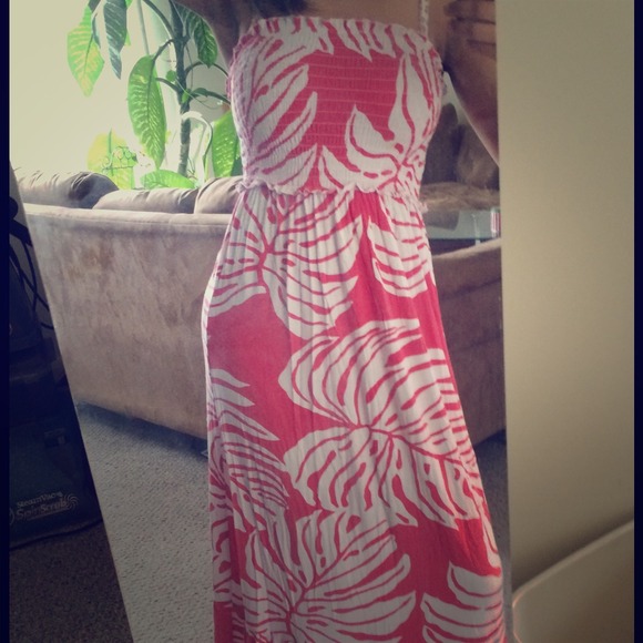 Strapless maxi dress