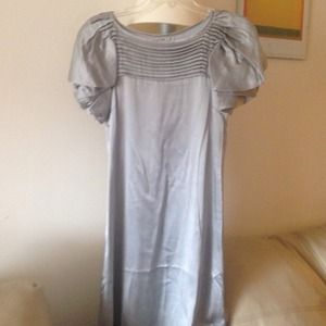 kensie silver silk dress