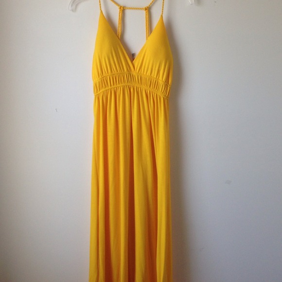 **Yellow Maxi Sundress