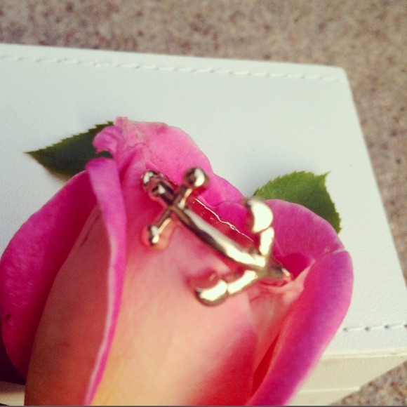 NEW Nautical anchor gold ring - Picture 2 of 2