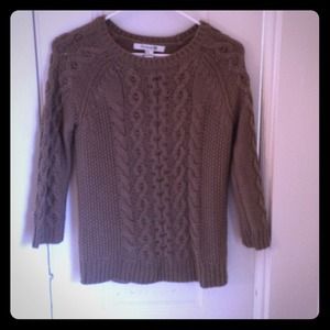Forever 21 Brown cable sweater