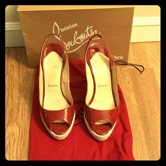 Christian Louboutin Yoyo Sling Zeppa - Picture 1 of 4