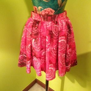 Keepsake pink floral skirt