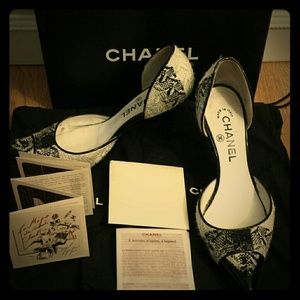 Chanel Tweed and Patent d'Orsay
