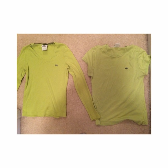 2 Lacoste shirts