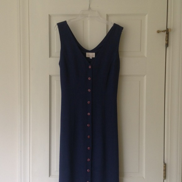 Navy maxi dress