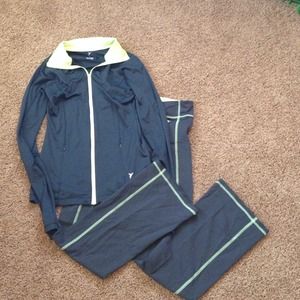 Dark Grey and Neon Yellow Workout Clothes