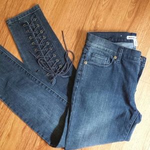 Slim denim pants