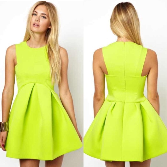 🎉🎊 Host Pick 🎊🎉Asos Neon Mini sleeveless dress