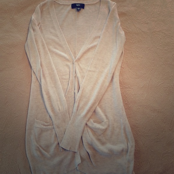 Tan cardigan