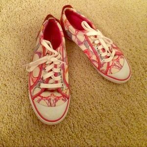 Colorful Coach C's sneakers
