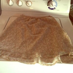 Elastic Floral Skirt