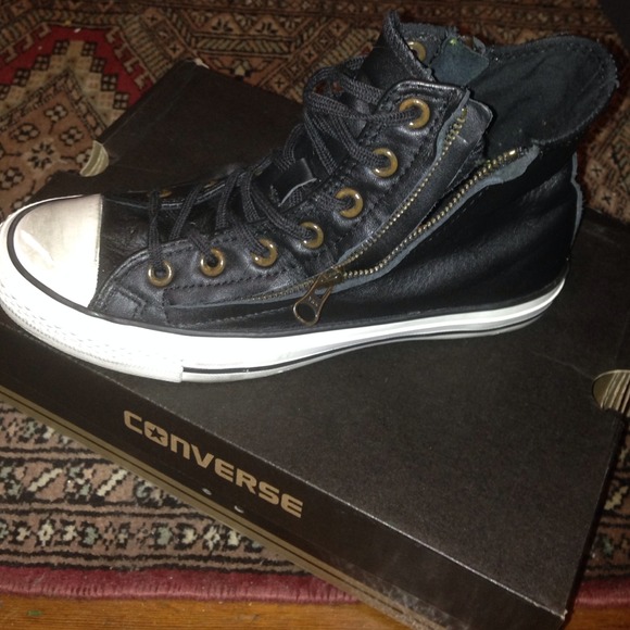 Converse Double Zip Leather Chucks