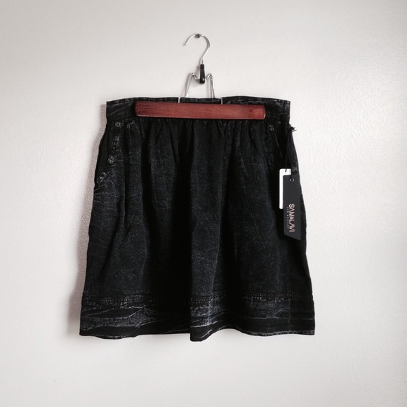 Sam & Lavi Phantom Black Lyric Skirt-NWT