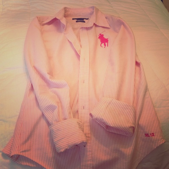 Polo Ralph Lauren pink button up
