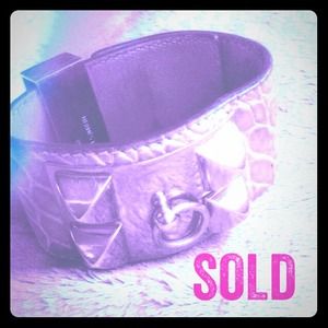 Taupe Alligator Collier de Chien Cuff 🌺